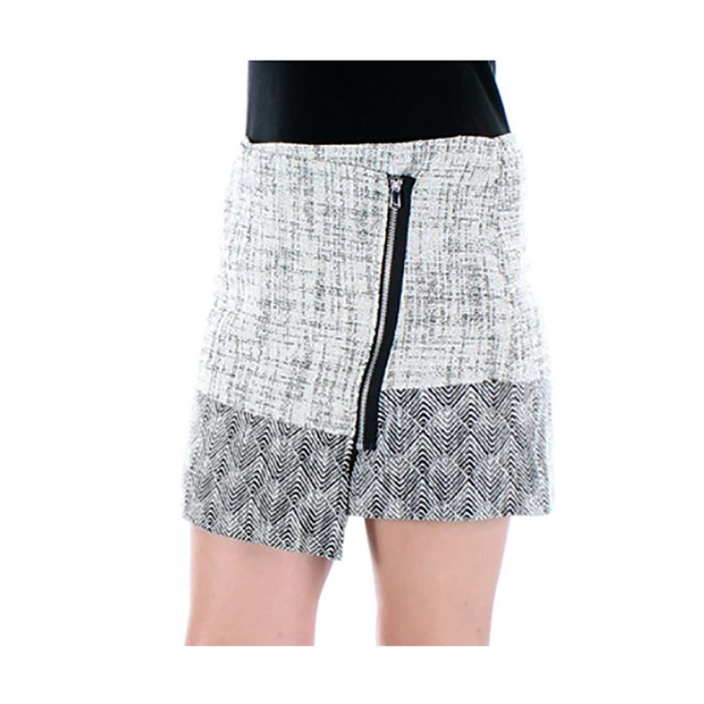 Rachel Roy Wrap Mini Skirt, Sz 10, Zipper Detail